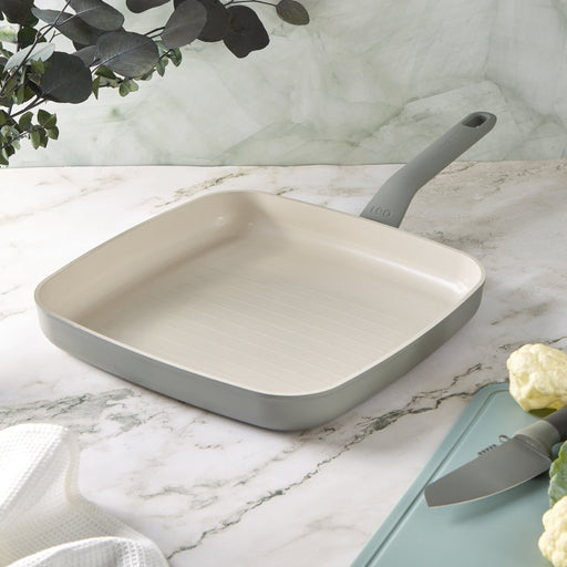 BergHOFF Balance Nonstick Ceramic Grill Pan 11", Moonmist - Griddles & Grill Pans