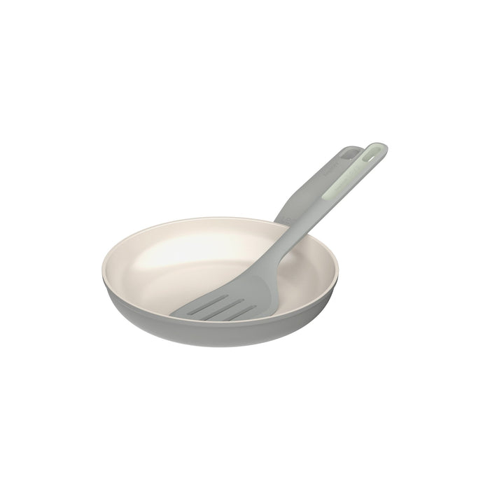 BergHOFF Balance Nonstick Ceramic 2Pc Frying Pan 9.5" and Nylon Turner 13.75", Moonmist - Skillets & Frying Pans