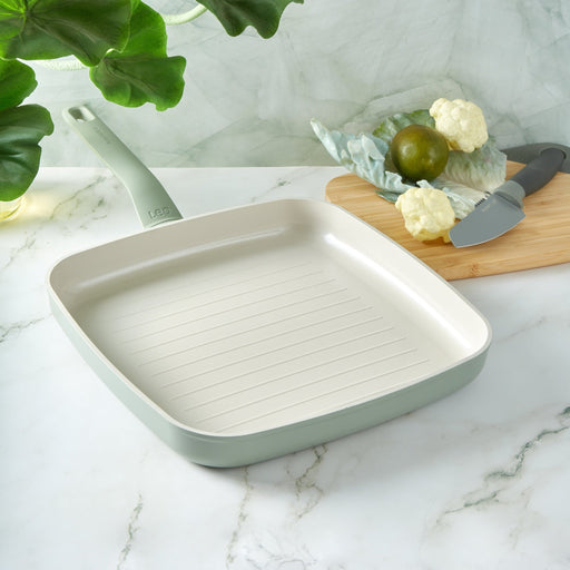 BergHOFF Balance Nonstick Ceramic Grill Pan 11", Sage - Griddles & Grill Pans