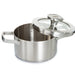 BergHOFF Leo Graphite 18/10 Stainless Steel 6.25" Stockpot 1.7qt. With Glass Lid - Stock Pots