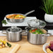 BergHOFF Leo Graphite 18/10 Stainless Steel 8" Stockpot 3.6qt. With Glass Lid - Stock Pots