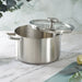 BergHOFF Leo Graphite 18/10 Stainless Steel 10" Stockpot 6.3qt. With Glass Lid - Stock Pots