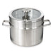 BergHOFF Leo Graphite 18/10 Stainless Steel 10" Stockpot 6.3qt. With Glass Lid - Stock Pots