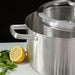 BergHOFF Leo Graphite 18/10 Stainless Steel 10" Stockpot 6.3qt. With Glass Lid - Stock Pots