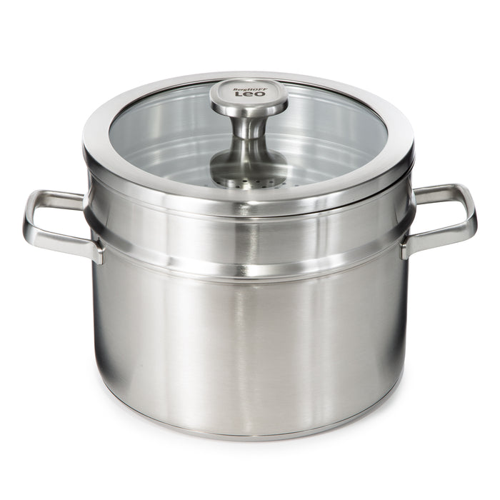 Image 4 of BergHOFF LEO Recycled 18/10 Stainless Steel Steamer Insert 10"