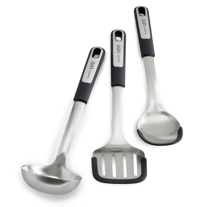 Image 5 of Leo Graphite Stainless Steel 3pc Utensil Set
