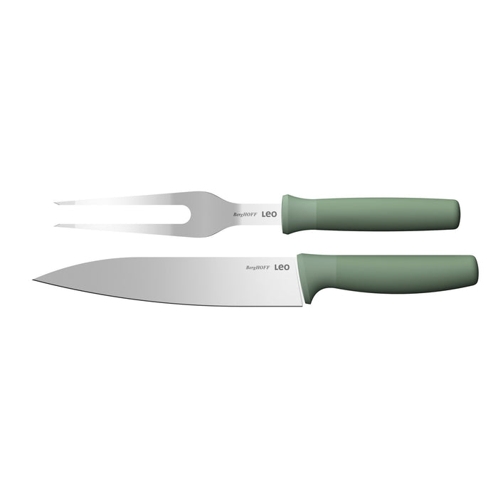 BergHOFF Leo Forest Stainless Steel 2Pc Carving Set - Carving Forks