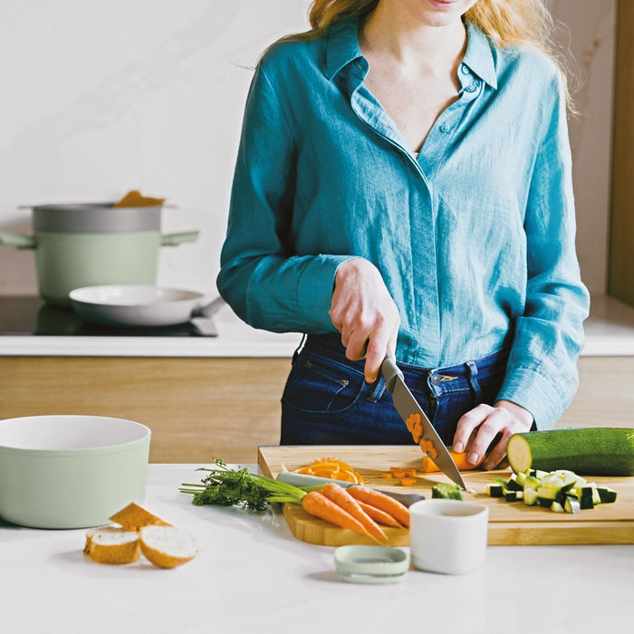 BergHOFF Balance Nonstick Stainless Steel 6Pc Knife Block Set, Green - Knife Blocks & Holders