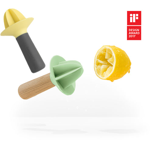 Image 4 of Leo Balance 5" Hand Juicer, Yellow