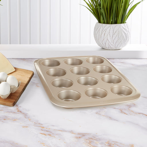 BergHOFF Balance Nonstick Carbon Steel 12-cup Muffin Pan 3.25" - Cake Pans & Molds