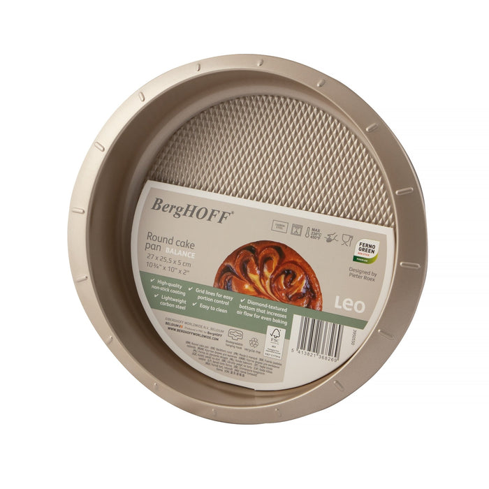 BergHOFF Balance Nonstick Carbon Steel Round Cake Pan 9" - Cake Pans & Molds