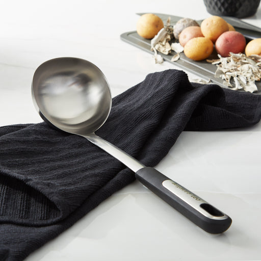 Image 1 of Leo Graphite Stainless Steel Soup Ladle, 13"