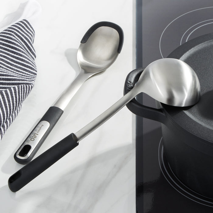 Image 5 of Leo Graphite Stainless Steel Soup Ladle, 13"