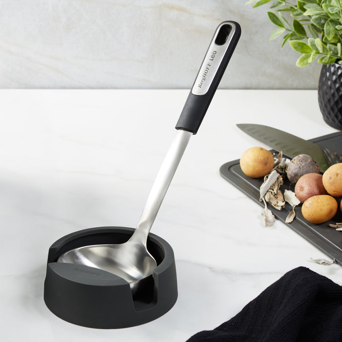 Image 8 of Leo Graphite Stainless Steel Soup Ladle, 13"