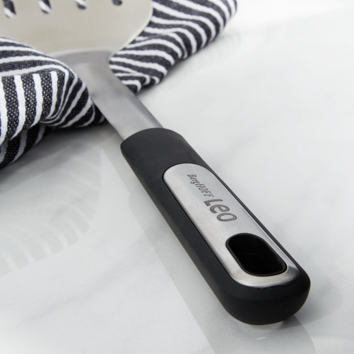 Image 2 of Leo Graphite Stainless Steel Slotted Turner 13.75"