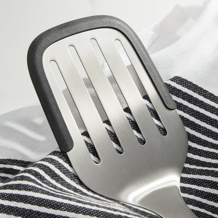 Image 3 of Leo Graphite Stainless Steel Slotted Turner 13.75"