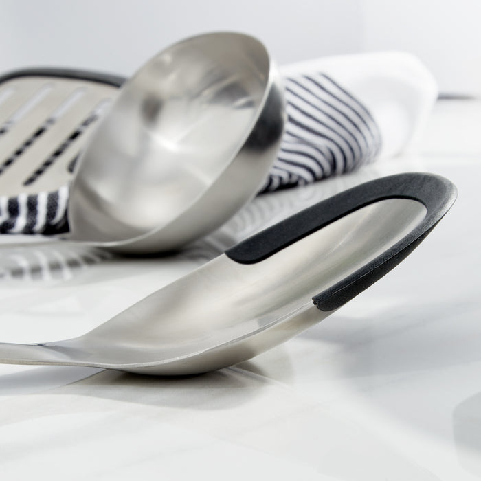 Image 5 of Leo Graphite Stainless Steel Serving Spoon, 13.5"