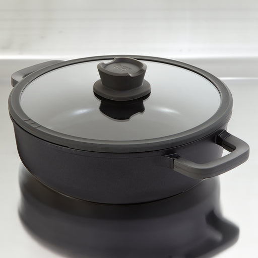 Image 01 of Leo Stone+ Nonstick Ceramic 11" Sauté Pan with Lid 2-handle