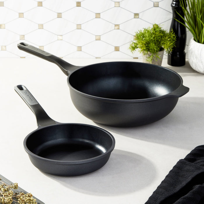 BergHOFF Leo Stone+ Nonstick Ceramic 12" Wok Pan 5.3qt. - Woks