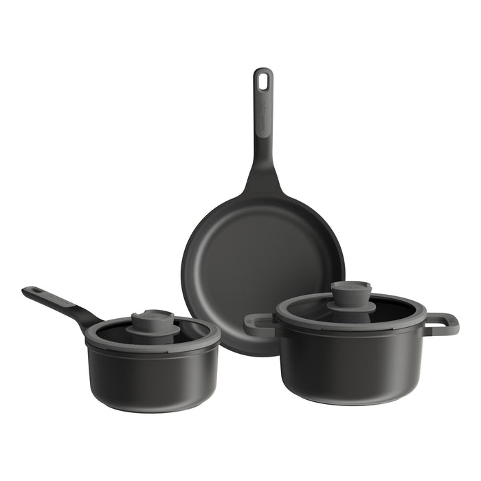 BergHOFF Leo Stone+ 5pc Nonstick Ceramic Cookware Set - Cookware Sets