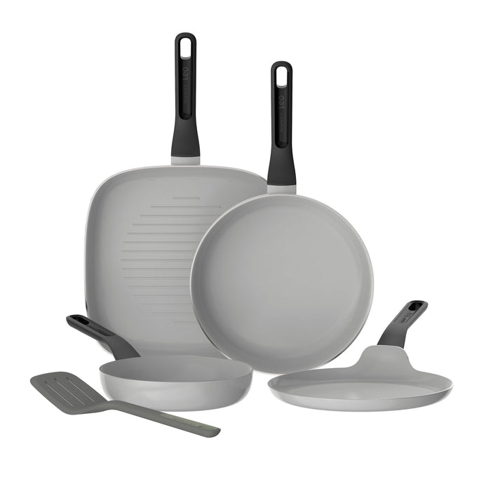 BergHOFF Leo Glints 5Pc Ceramic Nonstick Cookware Set, Spirit - Cookware Sets