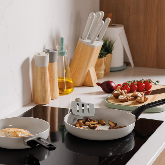 BergHOFF Leo Glints 7Pc Ceramic Nonstick Cookware Set, Spirit - Cookware Sets
