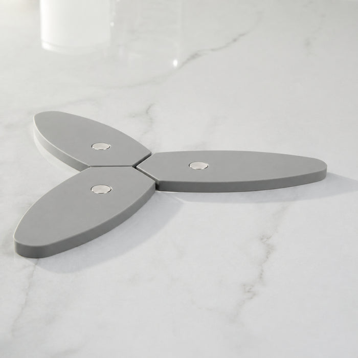 BergHOFF Leo Balance Silicone Foldable and Magnetic Trivet 9.5", Moonmist