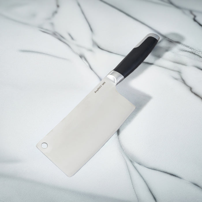 Image 8 of Leo Graphite 7" Forged Stainless Steel Cleaver, Black