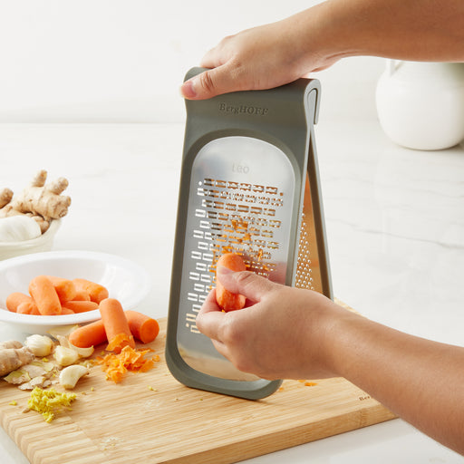 Image 1 of Leo Balance 18/10 Stainless Steel Double Coarse and Ribbon Grater, 9.5"
