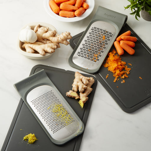 Image 2 of Leo Balance 18/10 Stainless Steel Double Coarse and Ribbon Grater, 9.5"