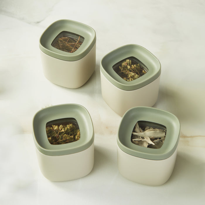 Image 1 of Leo Balance 4Pc Covered Food Container Set, 5.4oz, Recycled Material
