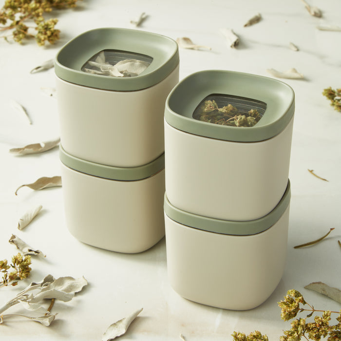 Image 5 of Leo Balance 4Pc Covered Food Container Set, 5.4oz, Recycled Material