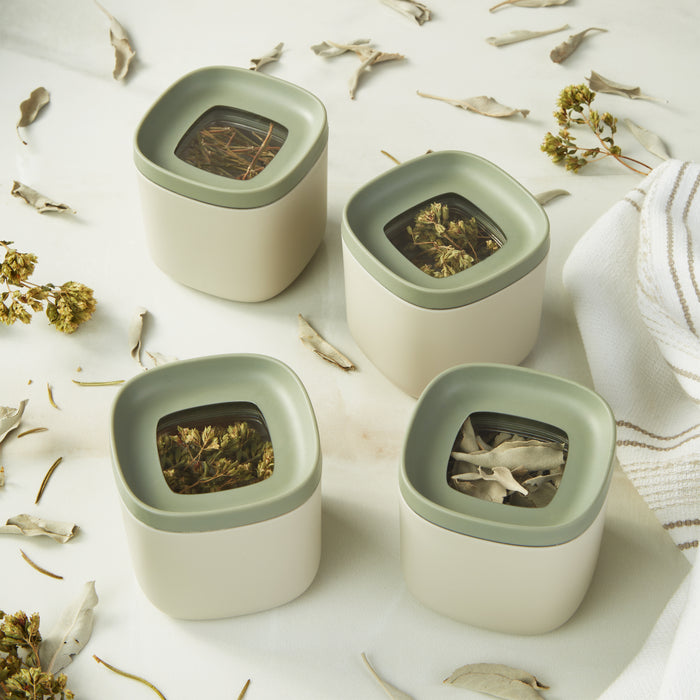 Image 7 of Leo Balance 4Pc Covered Food Container Set, 5.4oz, Recycled Material