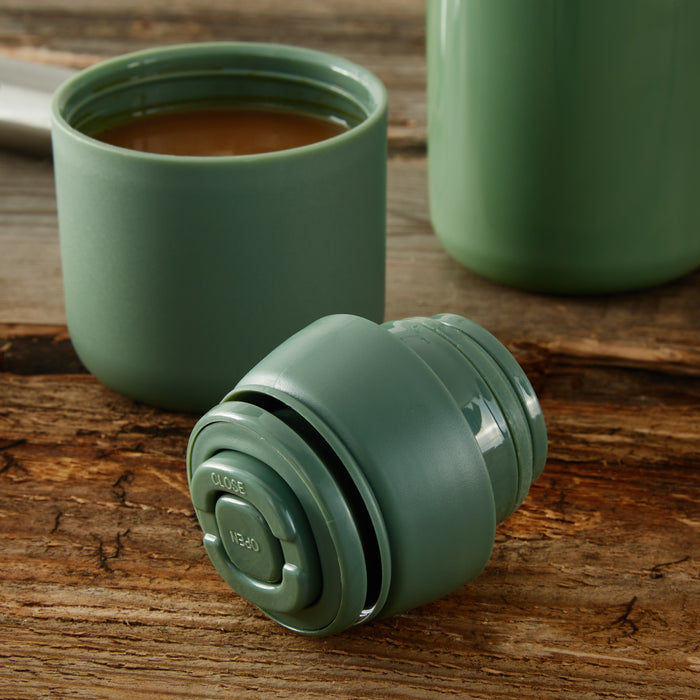 Image 3 of Leo Balance Thermal Flask 16.9oz, Green