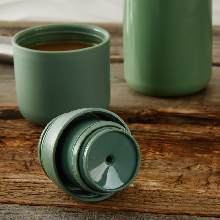 Image 7 of Leo Balance Thermal Flask 16.9oz, Green