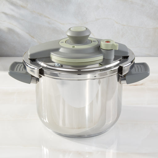 Image 1 of Leo Vita Stainless Steel Pressure Cooker 6qt.