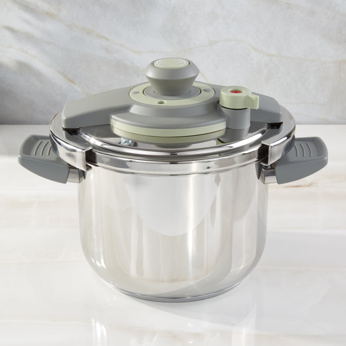 Image 1 of Leo Vita Stainless Steel Pressure Cooker 6qt.