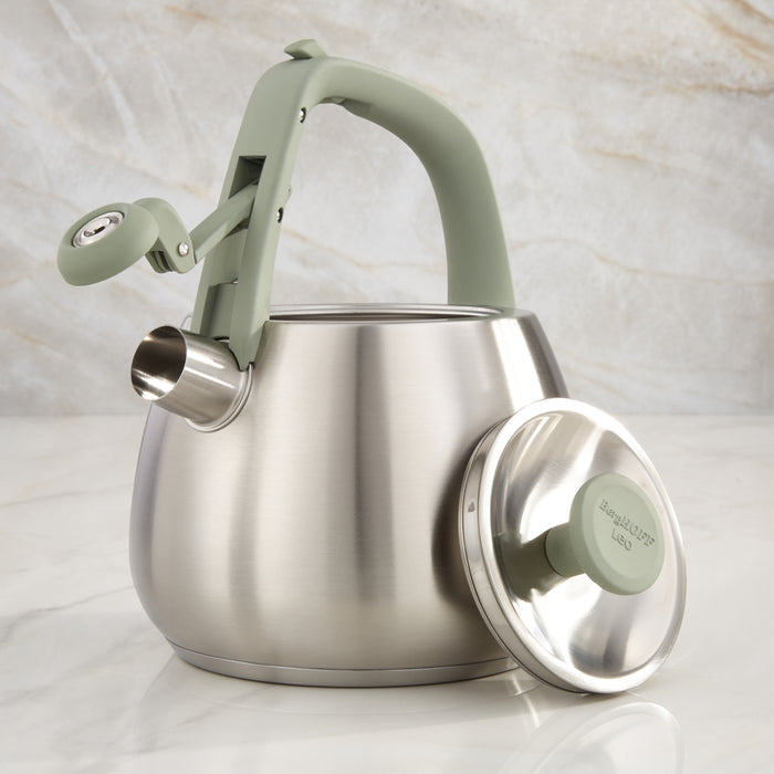 Image 7 of Leo Balance Stainless Steel 2.1qt. Whistling Kettle, Sage