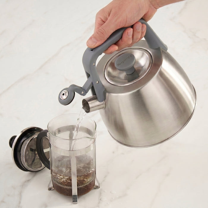 Image 5 of Leo Balance Anthracite Stainless Steel 2.3qt. Whistling Kettle