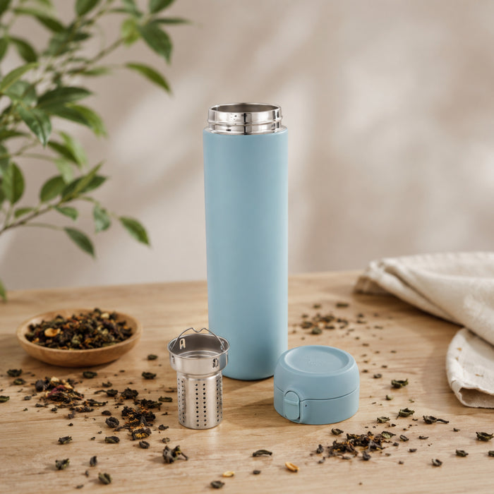 Image 4 of Leo Stainless Steel 24oz Thermal Flask, Slate