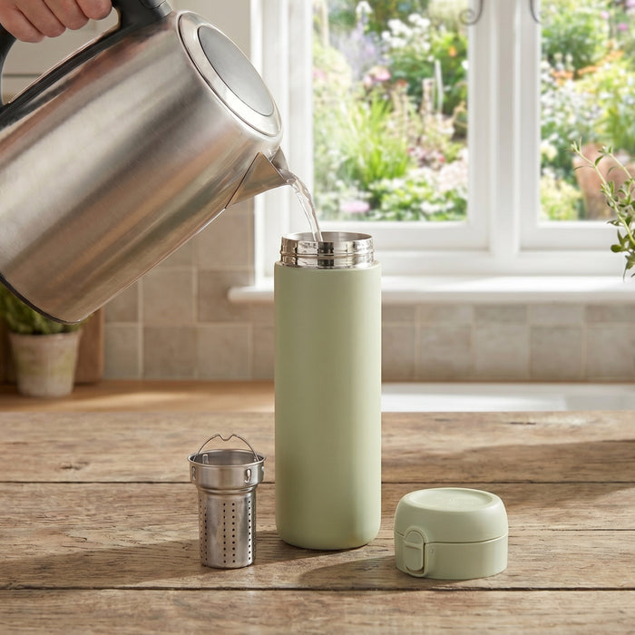 Image 5 of Leo Stainless Steel 24oz Thermal Flask, Sage
