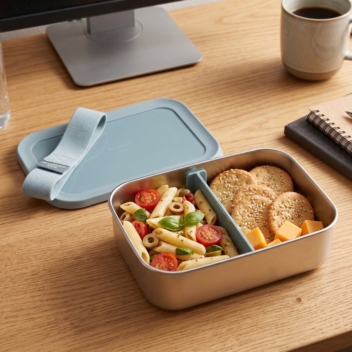 Image 4 of Leo Balance Stainless Steel Lunch Box, Slate