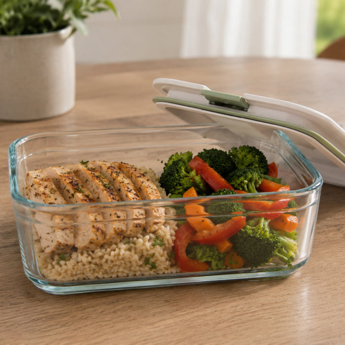 Image 5 of Leo Balance Perfect Seal Glass Food Container 1.2qt.