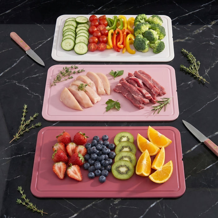 Image 3 of Leo Legacy 3pc PP Cutting Board Set 12.5", Pink
