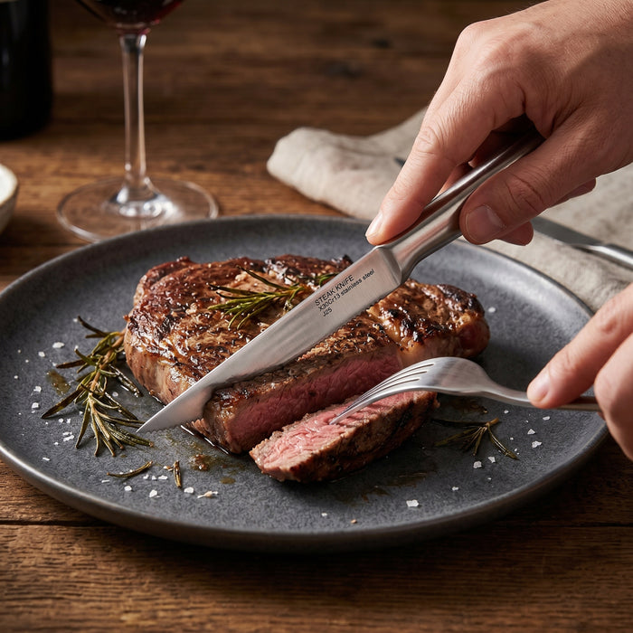 Image 6 of Leo Legacy 4pc Stainless Steel Steak Knife Set