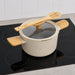 Image 6 of Leo Balance 7pc Ceramic Nonstick Cookware Set, Cream
