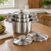BergHOFF Leo Bolt 18/10 Stainless Steel 6pc Cookware Set, Oyster - Cookware Sets