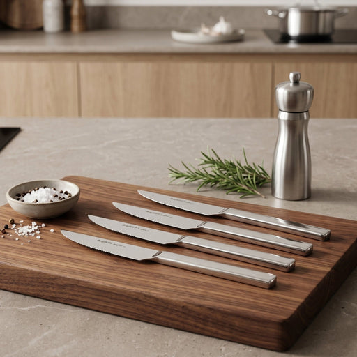 BergHOFF Essentials 18/10 Stainless Steel 4pc Steak Knife Set, Essence - Kitchen Knives