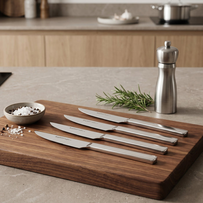 BergHOFF Essentials 18/10 Stainless Steel 4pc Steak Knife Set, Essence
