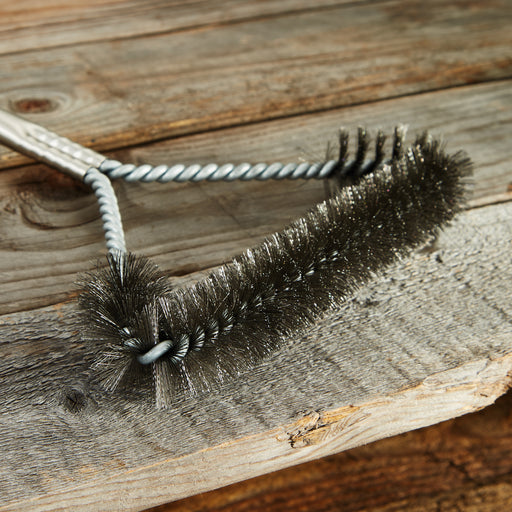 Image 2 of Stainless Steel 16.25" BBQ Brush with Wooden Handle